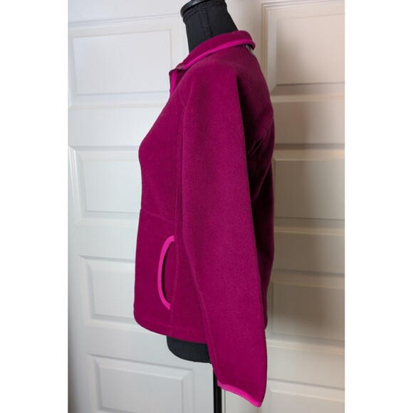 Patagonia Synchilla Marsupial Magenta Youth Size XL (14) Pullover 1/2 Zip Fleece - Picture 4 of 9